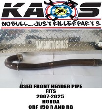 2007-2025 HONDA CRF 150 R AND RB USED FRONT HEADER EXHAUST PIPE