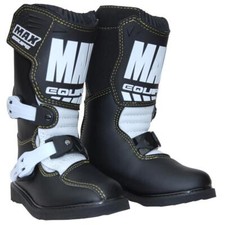 Wulfsport Max Kids Motocross Boots Off Road Motorbike Trials Youth Cub Black