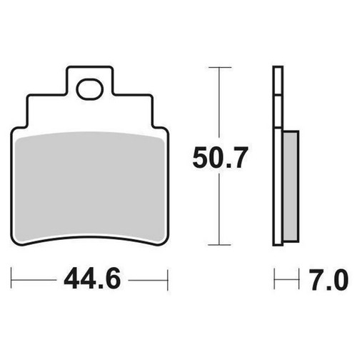 Pair brake pads 171hf 171 - brake,