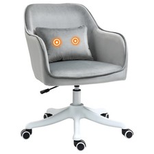 Vinsetto Office Chair: Electric Vibration Massage Lumbar , Grey  , Refurbished