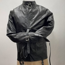 Black PU Leather Straitjacket