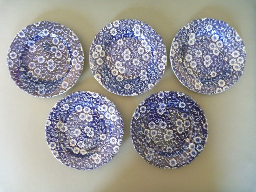 Burleigh blue calico side - blue,
