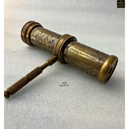 Antique brass kaleidoscope - antique,