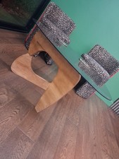 Noguchi-Style Glass Coffee Table – Modern Design Classic