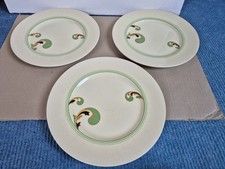 3 x ART DECO ROYAL DOULTON LYNN DINNER PLATES