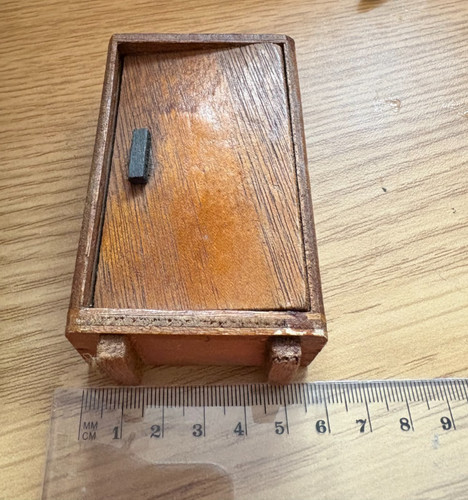 Doll house furniture dark wood - doll,