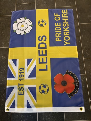 Leeds united utd lufc - flag, 3ft