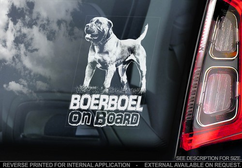 Boerboel car window sticker - -,