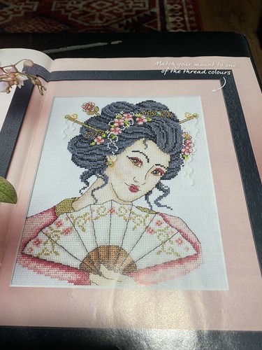 Geisha cross stitch - geisha,