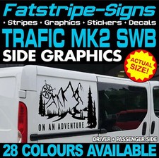 to fit RENAULT TRAFIC SWB MK2 ON AN ADVENTURE STICKERS GRAPHICS CAMPER VAN