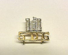 5th Dragoon Guards Cap Badge Light Metal Replica