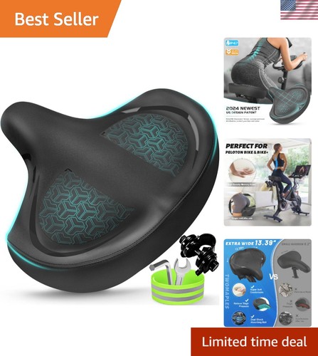 Extra wide bicycle seat with - wide,