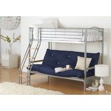 Metal Futon Bunk Bed - 3FT Top