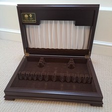Empty Wooden Cutlery Cantern Box