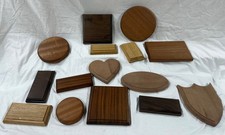 Custom Solid Wood Display Base Plinth Plaque – Handcrafted to Order Any Size