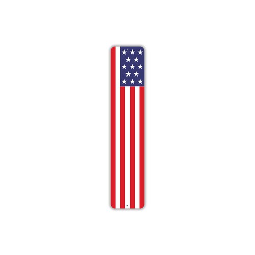 American flag metal sign - metal,