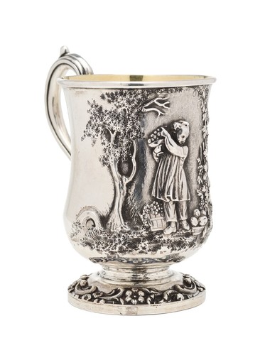 Victorian silver christening - victorian,