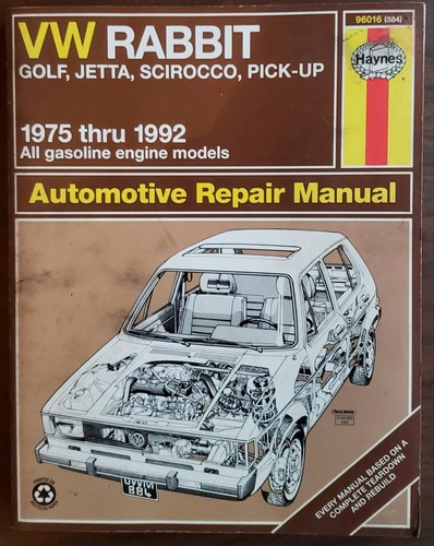Rabbit golf jetta scirocco - vw,