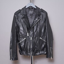 ALL SAINTS Leather Jacket Mens