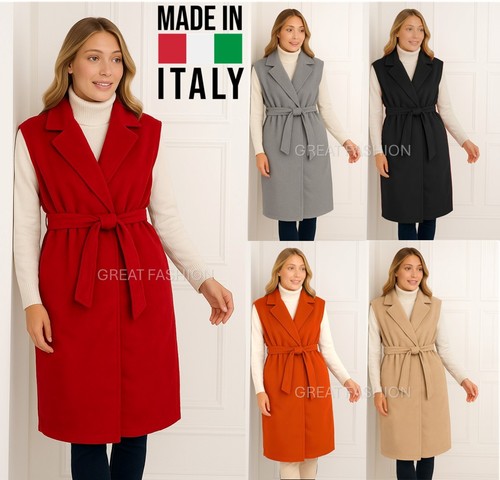 Ladies long gilet - long, edge