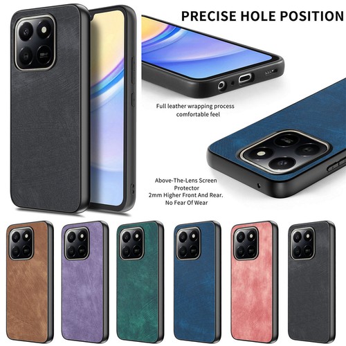 Slim leather phone case - slim, back