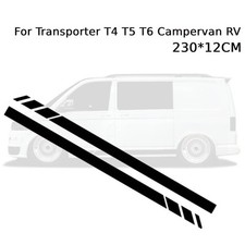 2X Side Stripes Stickers Decals For Transporter T4 T5 Campervan RV 230*12CM, New