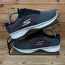 Skechers Trainers Womens Size UK 5.5 Go Walk 4 Grey Pink Comfort GoGa Max Shoes