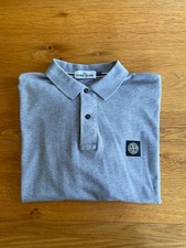 Stone Island Polo Shirt Short Sleeve Grey Collared Top Size XXXL 3XL