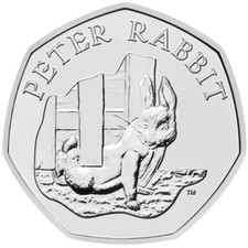 2020 Peter Rabbit 50p coin
