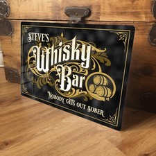 Personalised whisky bar sign - whisky,