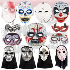 Adults Mens Ladies Halloween Scary Mask Costumes Fancy Dress Party Accessory 