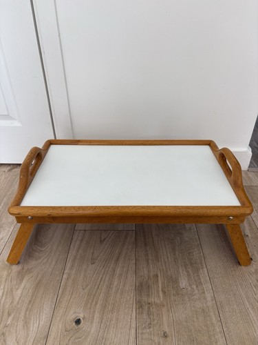 Retro wooden folding lap tray - wooden,