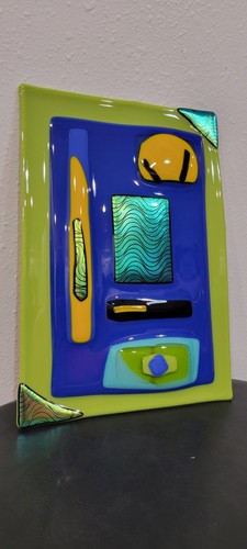Fused art glass - fused, 9x6