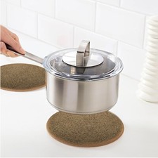 Cork Round Table Mat Non Slip Heat Resistant Holiday Party Dining tableware