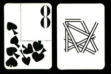 1 x playing card British Artist - Sandra Blow - 8 of Spades