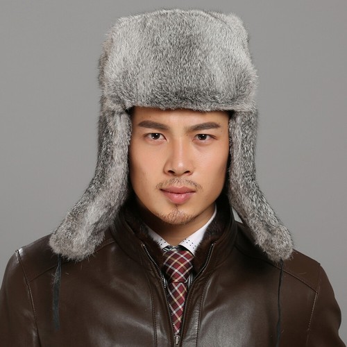 Men rabbit fur russian cossack - men,