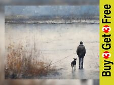 Heartwarming Beach Walk Oil