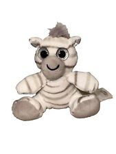 Zebra Soft Toy Keyring with Sparkle Eyes White, Grey & Silver - Primark
