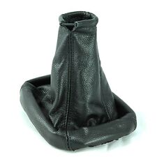 VAUXHALL COMBO CORSA B C GEAR STICK GAITER BOOT STITCH BLACK LEATHER COVER NEW