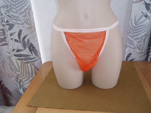 Sissy sheer nylon tanga - sheer,