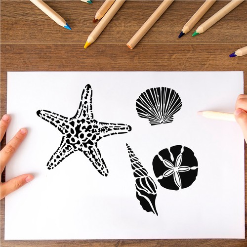 8pcs marine series seahorse - marine,