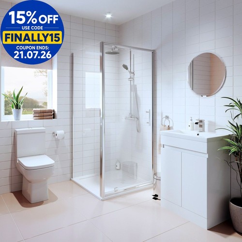 Bathroom suite pivot shower - bathroom,