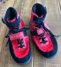 Sabo Deadlift Shoes, Weightlifting Shoes, Powerlifting shoes, Red, Size 8