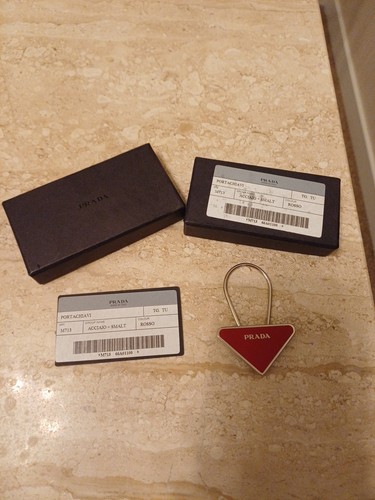 Authentic prada key ring with - authentic,