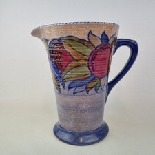 Rare Charlotte Rhead For Crown Ducal Jug Pitcher 3321 Grenada Pattern 21.5cm 