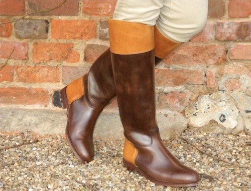 Handcrafted two tone leather - two,