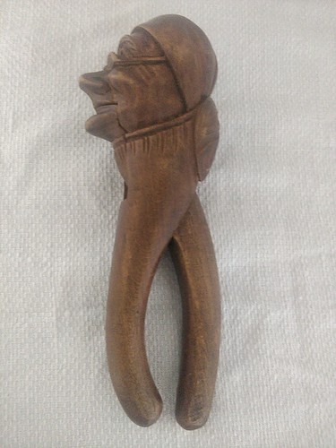Wooden hand carved vintage old - hand,