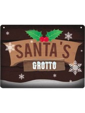 Santa's Grotto Mini Tin Sign