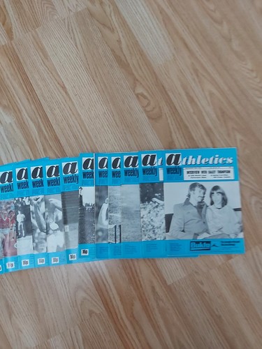 Athletics weekly magazine 1976 - weekly,