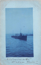 1911 RPPC US Navy Cruiser in